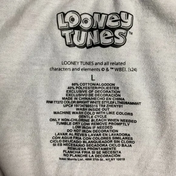 Looney Tunes Patriotic x Olympics Tank Top Men's Large Bugs Bunny USA Surfing - Picture 3 of 10